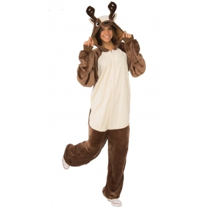 Reindeer Onesies - Reindeer Furry Onesie Costume 