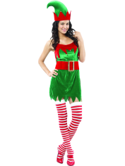 Lady Elf Costume - Christmas Elf Costumes