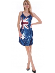 Australia Flag Sequin Dress - Australia Day Costumes