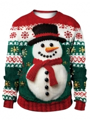 Christmas Sweater Snowman (Printed) - Adult Christmas Costumes Christmas Sweater Snowman (Printed) - Adult Christmas Costumes