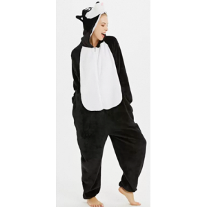 BLACK HUSKIE Onesie Dog Costume Animal Costume - Adult Animal Onesies