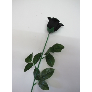 Single Black Rose - Artificial Flowers