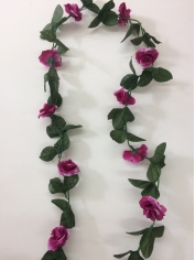 Artificial Rose Flower Vine - Purple