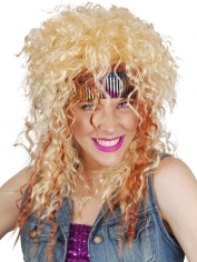 80s Wig Rocker Wig - Blonde Curly Wigs
