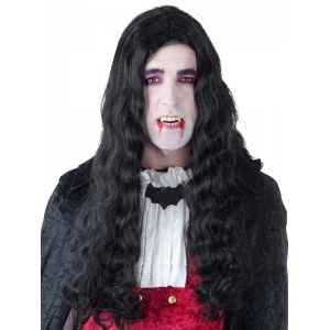 Vampire Wig Curly Wig - Long Black Wigs