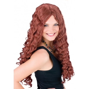 Wine Red Curly Wig - Long Red Wigs