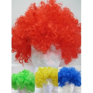 Red Afro Wig Blue Afro Wig Yellow Afro Wig Green Afro Wig - Coloured Afro Wigs