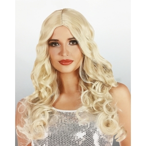 Blonde Long Curly Wig - Natural Look Long Blonde Wigs