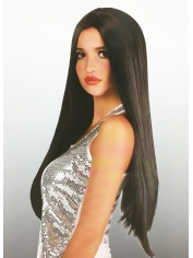 Long Black Straight Wig - Natural Look Wigs