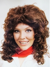 Bridget Brown Curly Wig - Long Brown Wigs