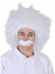 Emmett Wig Scientist Wig - White Curly Wigs 