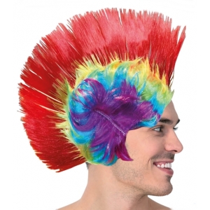 Colored Mohawk Wig - Multicolored Wigs