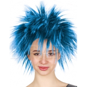 Blue Spiky Wig
