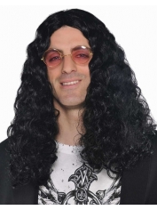 80s Wig Rock Wig - Long Black Curly Wig