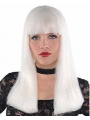 Long White Wig - White Long Straight Wigs