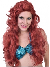 Mermaid Wig Red Curly Wig - Long Red Wigs