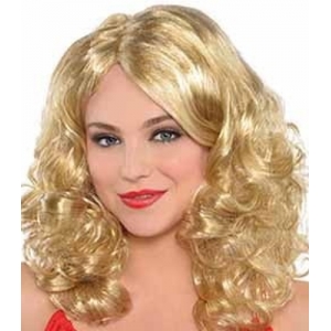 70s Wig Blonde Curly Wig - Long Blonde Wigs