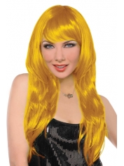Glamorous Wig Yellow - Women Long Yellow Wigs