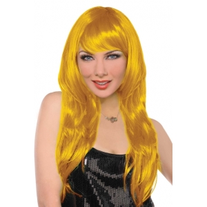 Glamorous Wig Yellow - Women Long Yellow Wigs