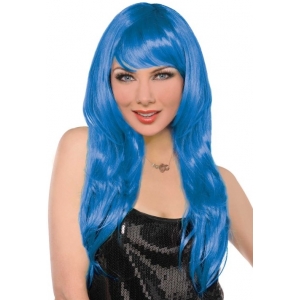 Glamorous Wig Blue - Women Long Blue Wigs