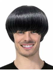 60s Singer Wig Rock Wig - Men Short Black Wigs