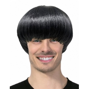 60s Singer Wig Rock Wig - Men Short Black Wigs